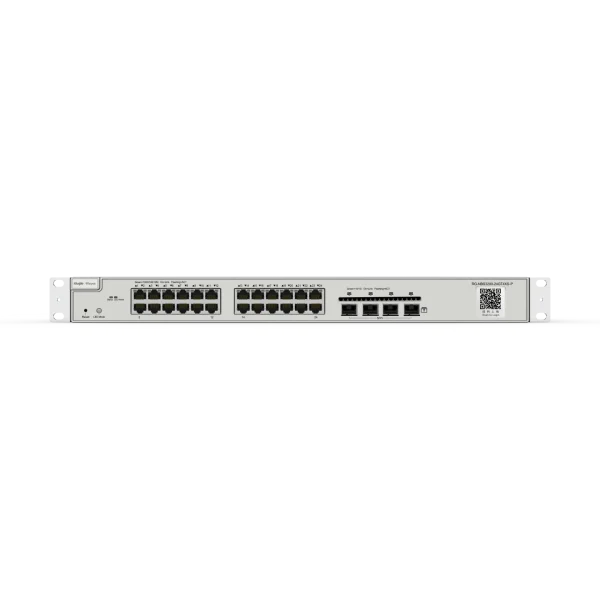RG-NBS3200-24GT4XS-P, 24-Port Gigabit Layer 2 Cloud Managed PoE Switch, 4 * 10G Uplink