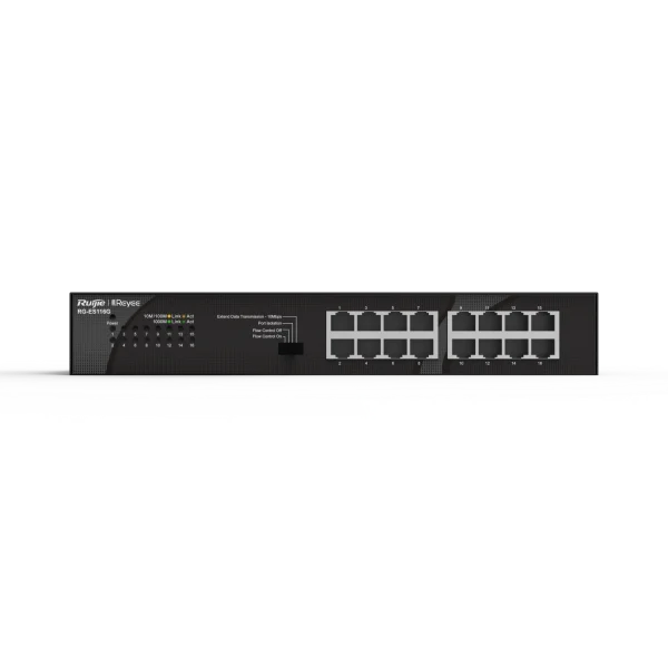 RG-ES116G, 16-port 10/100/1000Mbps Unmanaged Non-PoE Switch
